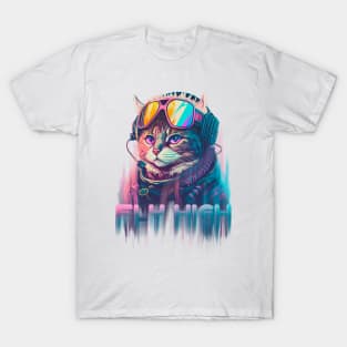 cute flyer cat T-Shirt